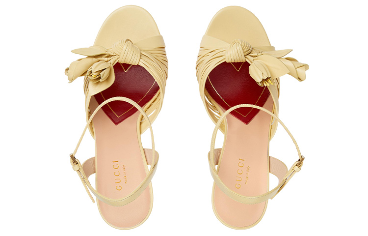 Order (W) Gucci Lovelight Kulit Mule 'Kuning Fashion' 707742-C9D00-9327