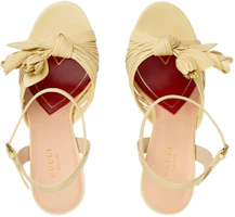 Order GUCCI古馳 Lovelight系列 皮革 露跟 時尚涼拖 女款 黃色