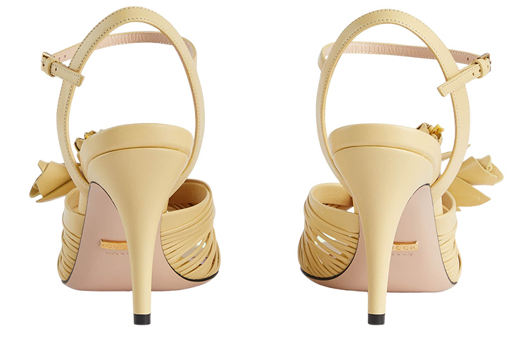 Lookbook (W) Gucci Lovelight Kulit Mule 'Kuning Fashion' 707742-C9D00-9327