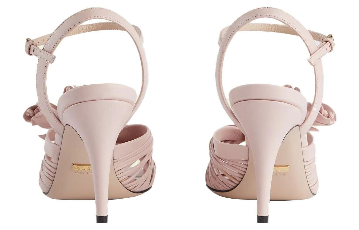 Shop (W) 구찌 러브라이트 플라워 샌들 (핑크) 707742-C9D00-6910