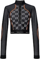 (Women) Gucci Lovelight SS22 Black Cropped Knit Top for Women 689201-XJEFU-1117 (Women) Gucci Lovelight SS22 Black Cropped Knit Top for Women 689201-XJEFU-1117