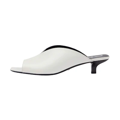 (W) Gucci Low-Heel Open-Toe Slide 'White Fashion'