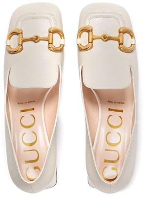 (Women) Gucci Low-heel Pump with Horsebit 'White Leather' 658268-1W600-9022 Lookbook (Women) Gucci Low-heel Pump with Horsebit 'White Leather' 658268-1W600-9022