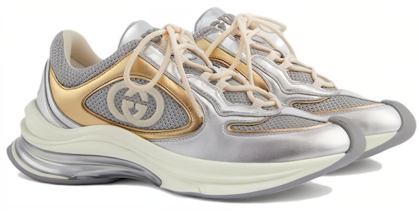 GUCCI古馳 皮革 百搭時尚舒適風範 低筒 生活休閒鞋 女款 銀色 Order GUCCI古馳 皮革 百搭時尚舒適風範 低筒 生活休閒鞋 女款 銀色