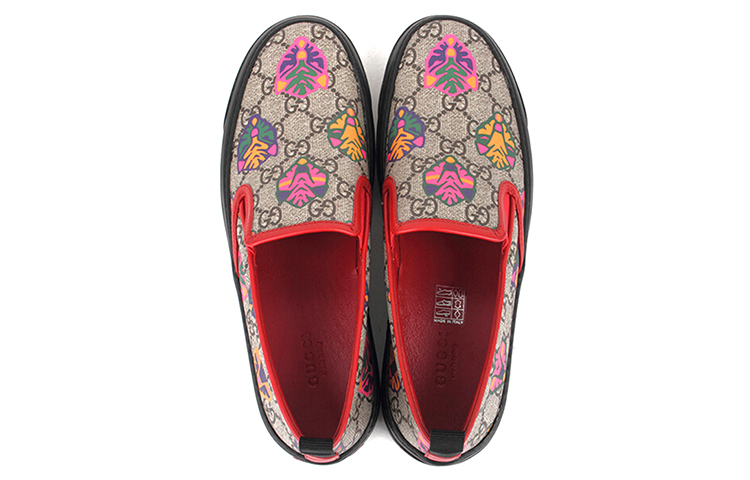 Lookbook (Women) Gucci Low-Top Canvas Sneaker 'Brown Red' 408511-KWL20-8970