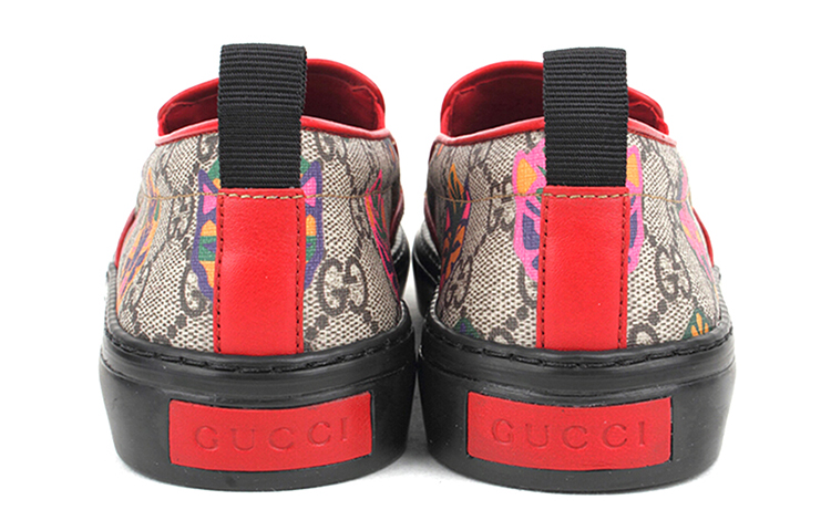 Shop (Women) Gucci Low-Top Canvas Sneaker 'Brown Red' 408511-KWL20-8970