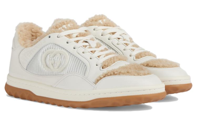 Order GUCCI古馳 皮革 圓頭繫帶 低筒 休閒生活鞋 女款 白色