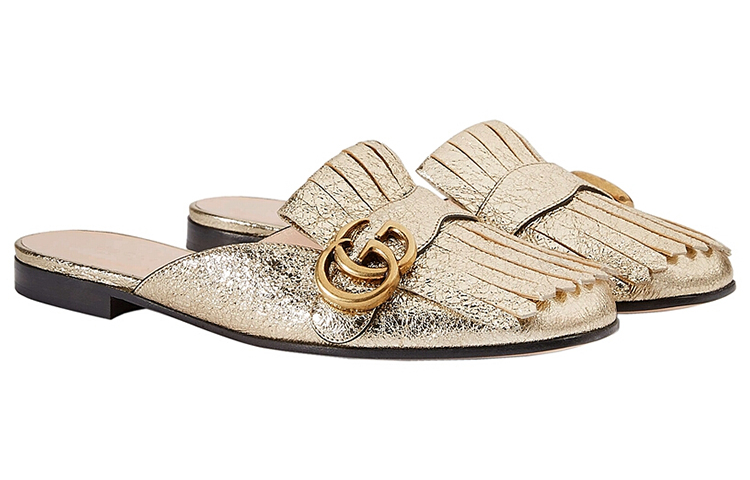 Order (W) Gucci 低帮运动鞋 '金色' 474513-DKT00-7100