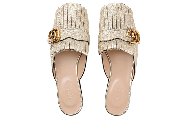 Lookbook (W) Gucci 低帮运动鞋 '金色' 474513-DKT00-7100