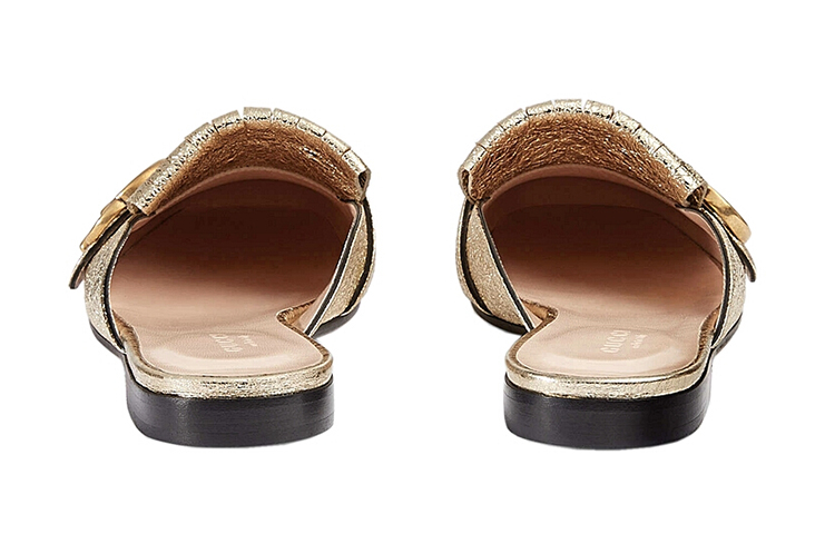 Shop (W) Gucci 低帮运动鞋 '金色' 474513-DKT00-7100