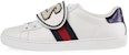 (W) Gucci Low-Top Sneaker 'Jalur Merah Biru Tidak sepadan - Putih' 481151-DOPH0-8196