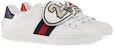 (W) Gucci Low-Top Sneaker 'Jalur Merah Biru Tidak sepadan - Putih' 481151-DOPH0-8196