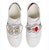 (W) Gucci Low-Top Sneaker 'Jalur Merah Biru Tidak sepadan - Putih' 481151-DOPH0-8196