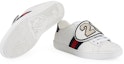 Shop (W) Gucci Low-Top Sneaker 'Jalur Merah Biru Tidak sepadan - Putih' 481151-DOPH0-8196