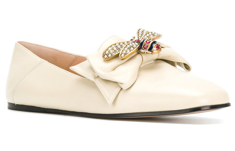 Order (Women) Gucci Low-Top Sneaker 'White Leather' 505291-BKO00-9526