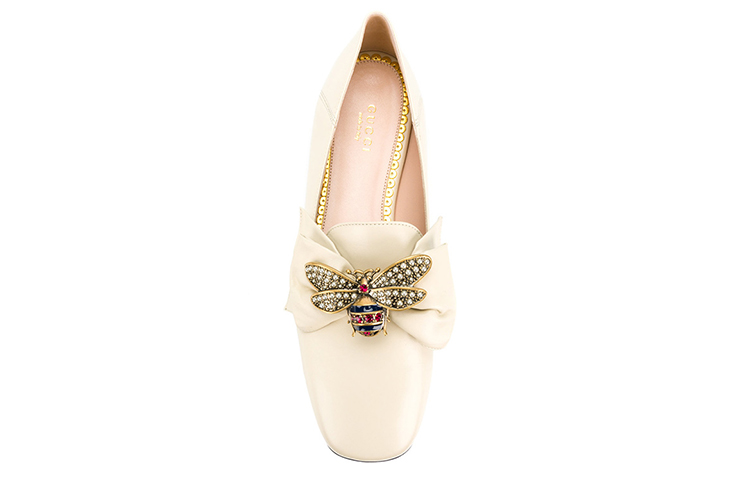 Shop (Women) Gucci Low-Top Sneaker 'White Leather' 505291-BKO00-9526
