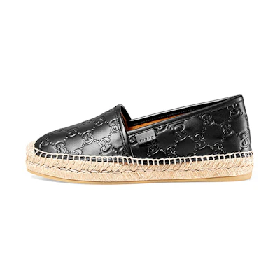 (W) Gucci Low-Top Casual Sneakers 'Black Leather'