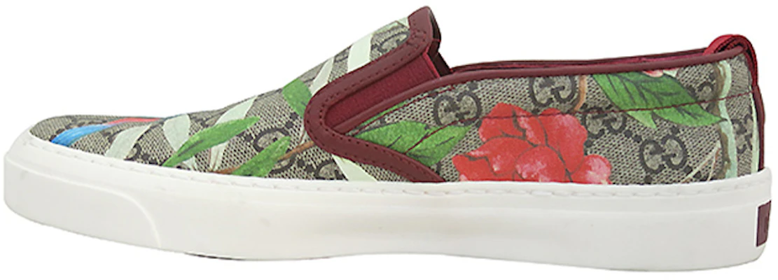 (Women) Gucci Low Top Slip-On 'Grey Red Green' 427067-K0L90-8961 Buy (Women) Gucci Low Top Slip-On 'Grey Red Green' 427067-K0L90-8961