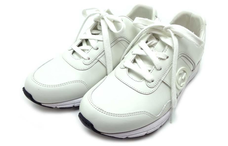 Order (W) 古驰低帮运动鞋“双G白色皮革” 426185-A9L00-9000