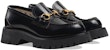 (W) Loafer Tapak Tebal Gucci 'Hitam' 577236-DS800-1000