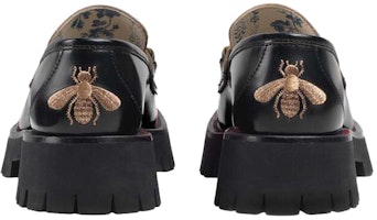 GUCCI古馳 饰馬銜扣溝紋鞋底 皮革 樂福 厚底鞋 女款 黑色 Purchase GUCCI古馳 饰馬銜扣溝紋鞋底 皮革 樂福 厚底鞋 女款 黑色