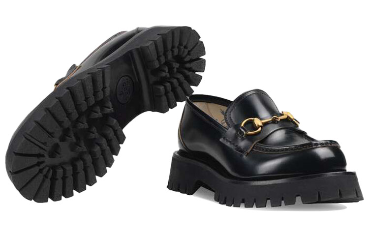 Sizing (W) Mocassino Gucci Lug Sole ''Nero'' 577236-DS800-1000