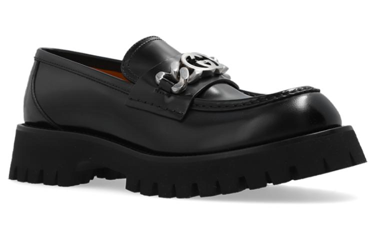 Lookbook (W) 古驰厚底便鞋‘黑色皮革’ 752650-DS800-1000