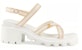 (W) Sandal Gucci Lug Sole dengan Jalur 'Putih Kuning' 645776-D3VF0-9364