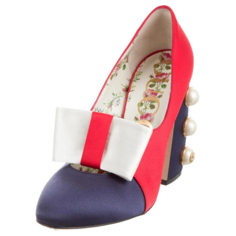 (W) Gucci Luna 'Red Studded Chunky Heel' 圖 3