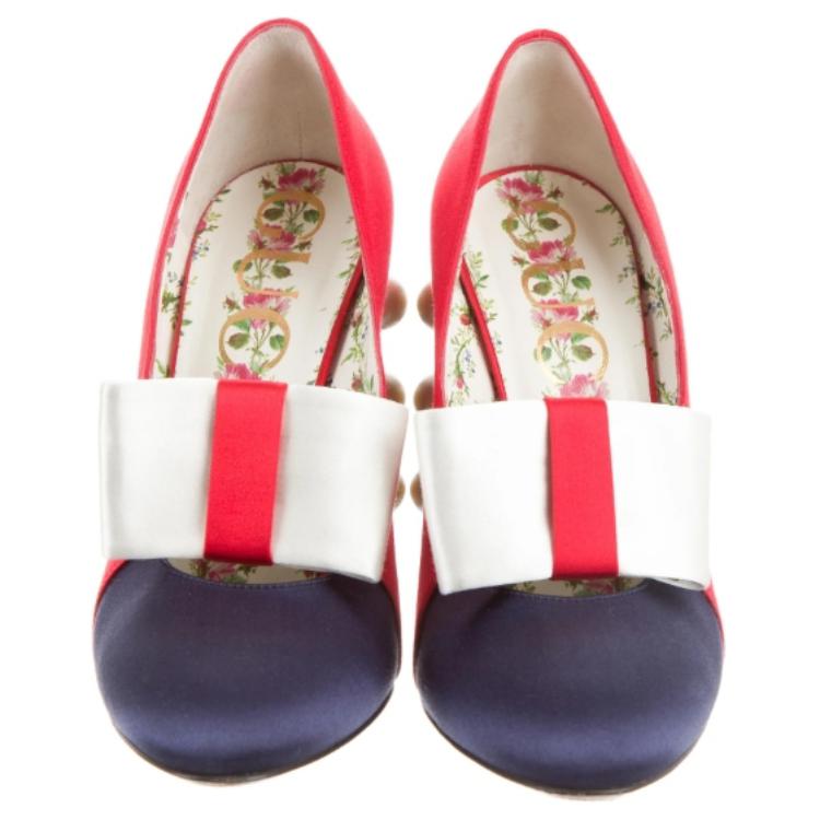 (W) Gucci Luna 'Red Studded Chunky Heel' 圖 4