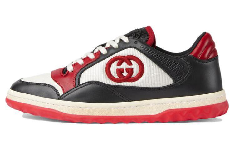 (Women) Gucci MAC80 Embroidered Sneakers 'Black Red' 762501-AACNW-1051