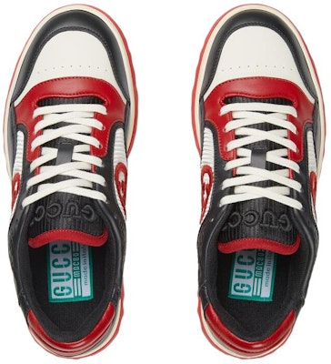 (W) Gucci MAC80 Sneakers Sulaman 'Hitam Merah' 762501-AACNW-1051 Lookbook (W) Gucci MAC80 Sneakers Sulaman 'Hitam Merah' 762501-AACNW-1051