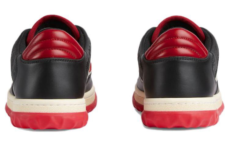 Details for GUCCI古馳 MAC80 皮革 圓頭繫帶 低筒 帆布鞋 女款 黑色
