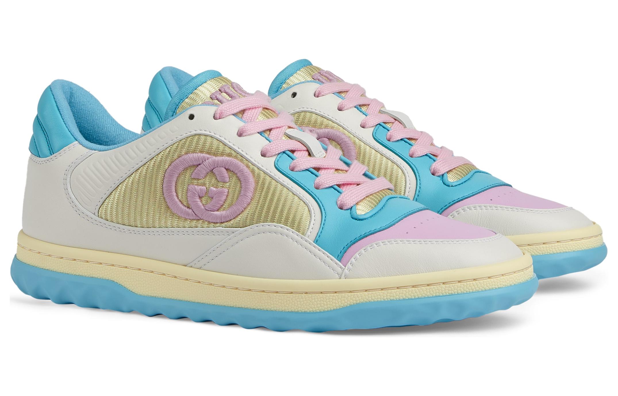 Order (W) Gucci MAC80 Low 'Tahun Baru Cina Putih Merah Jambu Biru' 774027-AACNW-9074