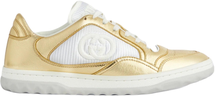 (W) グッチ MAC80 メタリックゴールド スニーカー 750834-AACA9-8044 Order (W) グッチ MAC80 メタリックゴールド スニーカー 750834-AACA9-8044