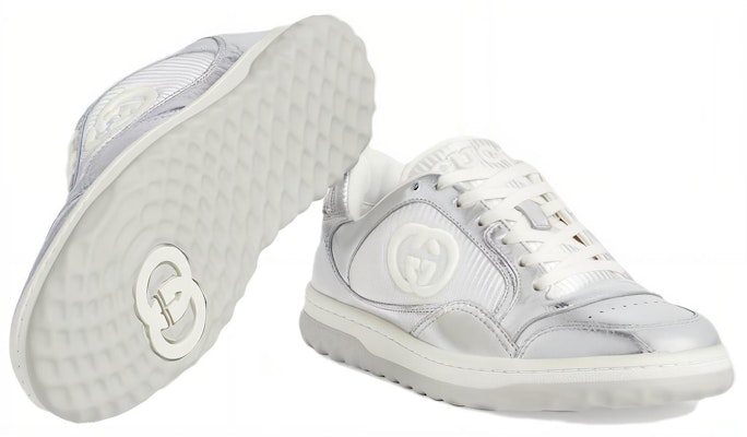(W) Gucci MAC80 Sneaker 'Perak Metalik' 750834-AACA9-8141 Lookbook (W) Gucci MAC80 Sneaker 'Perak Metalik' 750834-AACA9-8141