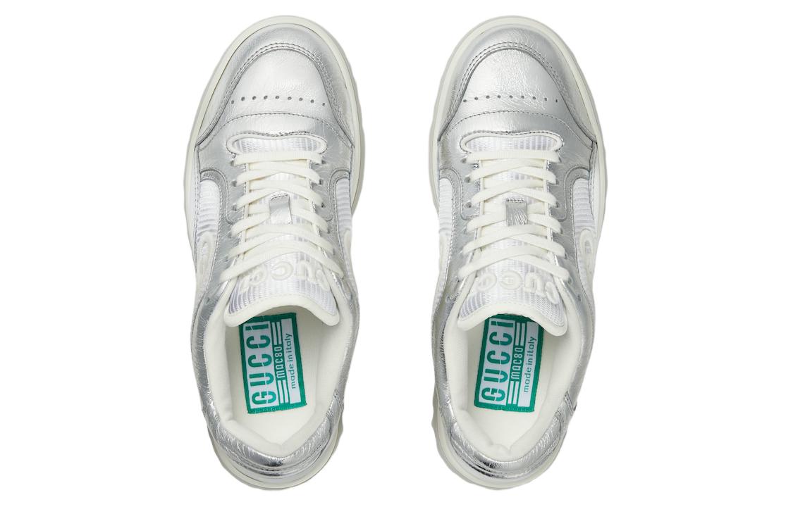 Shop (W) Gucci MAC80 Sneaker 'Perak Metalik' 750834-AACA9-8141