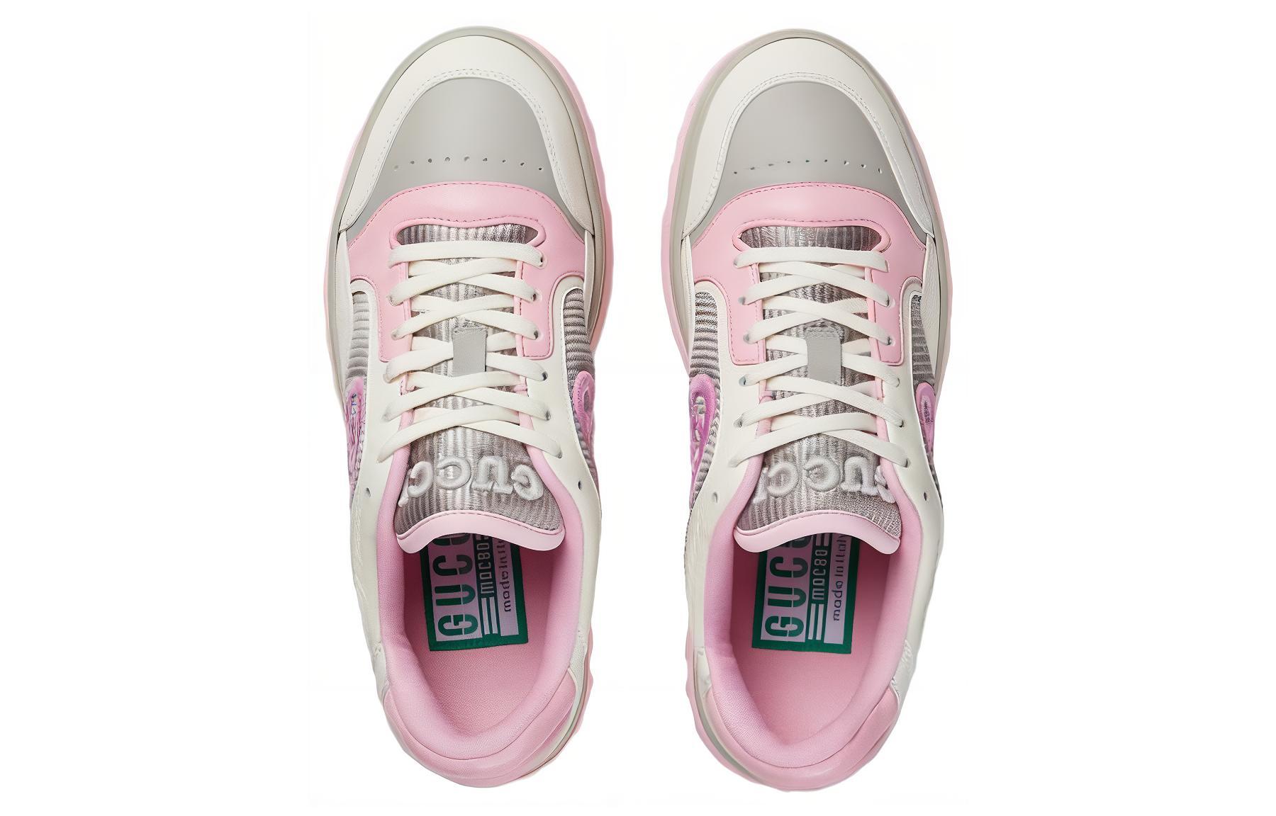 Lookbook (W) グッチ MAC80 スニーカー オフホワイト/グレー/ピンク 747954-AACNW-9160