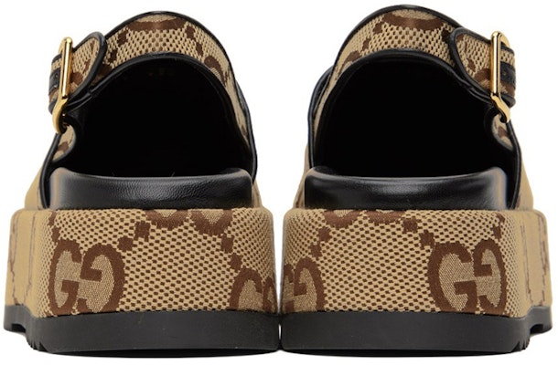 (Women) Gucci Macro GG Canvas 'Brown Buckle Platform' 694850-UKO30-2590 Shop (Women) Gucci Macro GG Canvas 'Brown Buckle Platform' 694850-UKO30-2590