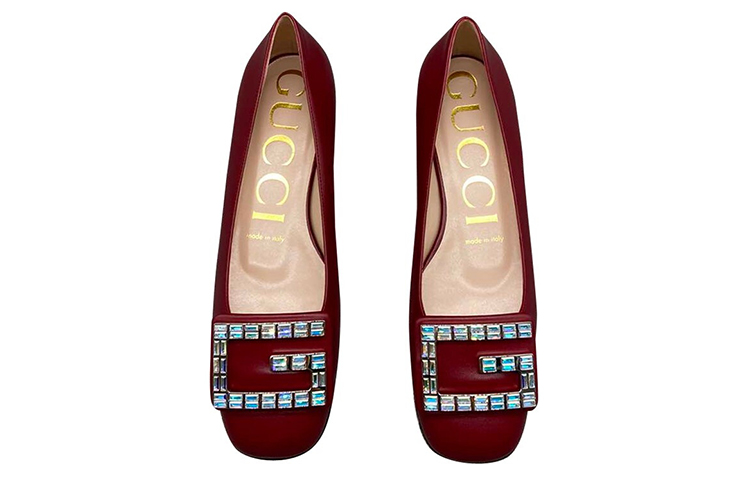 Lookbook (W) Gucci Madelyn Crystal G 'Kulit Merah Gelap' 551434-C9D00-6438