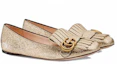 Order (W) Gucci Marmont Ballett Flat ''Platin'' 453373-DKT00-7100