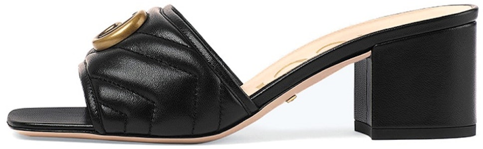 GUCCI 古驰 雙G時尚皮革涼鞋 女款 黑色 Buy GUCCI 古驰 雙G時尚皮革涼鞋 女款 黑色