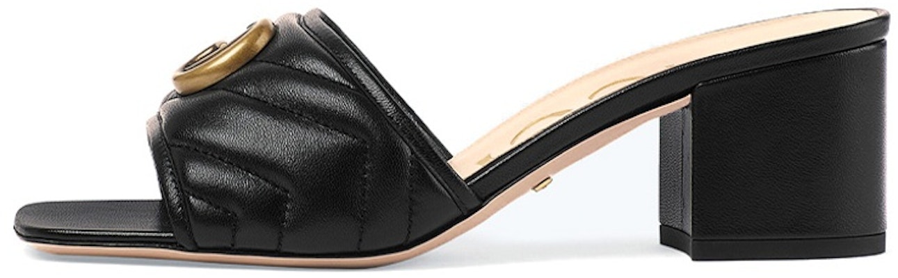 (Women) Gucci Marmont Double G Chunky slide sandal 'Black' 695202-BKO60-1000 Buy (Women) Gucci Marmont Double G Chunky slide sandal 'Black' 695202-BKO60-1000
