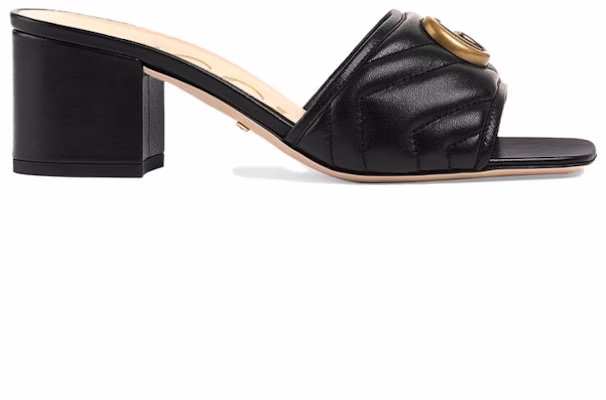 (Women) Gucci Marmont Double G Chunky slide sandal 'Black' 695202-BKO60-1000 Order (Women) Gucci Marmont Double G Chunky slide sandal 'Black' 695202-BKO60-1000