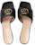 (W) Sandal Gucci Marmont Double G Chunky Slide 'Hitam'. 695202-BKO60-1000