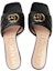 Shop (W) Sandal Gucci Marmont Double G Chunky Slide 'Hitam'. 695202-BKO60-1000