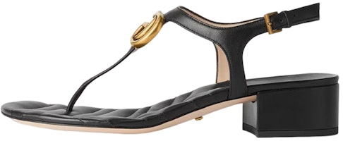 (Women) Gucci Marmont Double G sandal 'Black' 674840-BKO00-1000 (Women) Gucci Marmont Double G sandal 'Black' 674840-BKO00-1000