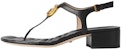 (W) Sandal Gucci Marmont Double G 'Hitam' 674840-BKO00-1000