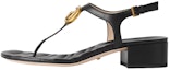 Buy (W) Sandal Gucci Marmont Double G 'Hitam' 674840-BKO00-1000