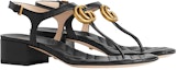 Order (W) Sandal Gucci Marmont Double G 'Hitam' 674840-BKO00-1000